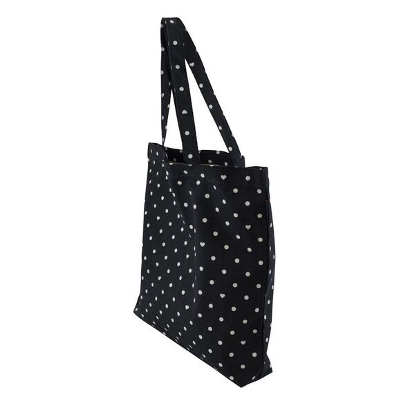 NWT Jcrew Heart Dot Canvas Book Lunch Tote - Picture 7 of 9